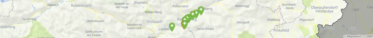Map view for Pharmacies emergency services nearby Kapfenberg (Bruck-Mürzzuschlag, Steiermark)